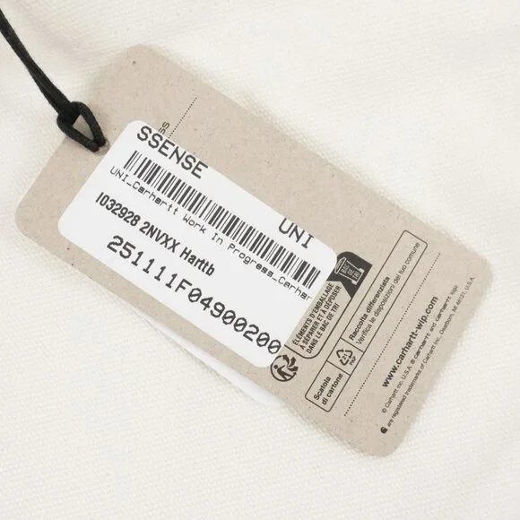 CARHARTT WORK IN PROGRESS Canvas Graphic "Harttbreaker" Large White Tote NWD - Picture 3 of 9